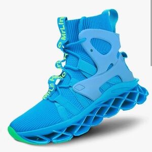 Blue High-Top Women's Sneakers